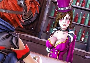Mad Moxxi fucked with strap-on