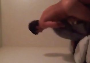 Man destroys pussy like a horny