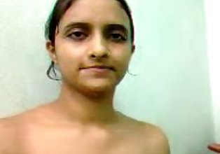 bangaldesi Девушка АМНА показывая Ее Большой Сиськи