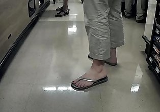 Bello piedi in flip flop