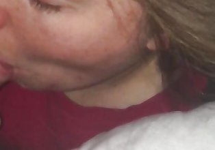 Close up POV cock sucking by the girlfriend