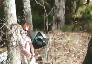 horny redhead swiss wife outdoor strip and fuck