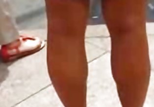 Kısa etek Asya shanghai Çin Kız topuklu bacaklar Seksi