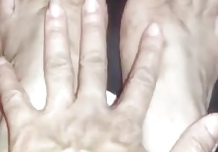 Sexy negro Las uñas de los pies