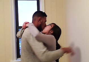 Korean student making out with her first black guy.