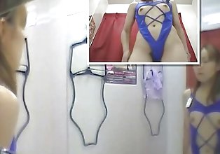 Beautiful Women Underwear Fitting Room
