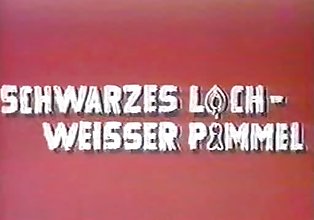 vintage 70s german - Schwarzes Loch, weisser Pimmel - cc79