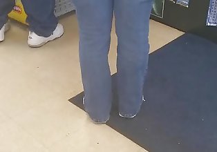 dick Arsch in Jeans