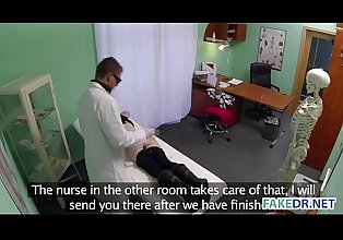 Hardcore sex in fake hospital
