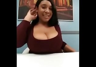 Huge Titty Ebony Jiggling Breasts in Office - http://bit.ly/2Lz4Gd7