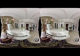 Liseli baştan onu piyano öğretmen VR