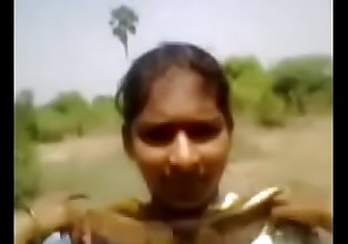 Tamil college girl sucking out door