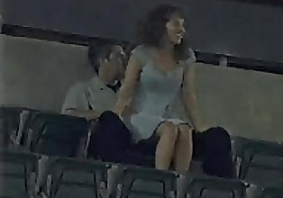 Amateurs having sex in stadium