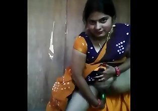 Indian aunty inserting cucumber in pussy