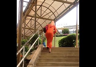 Malay lady\'s arse going up stairs 1/2