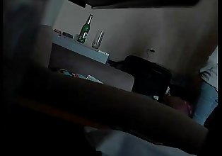 Roommate caught on hidden cam fucking his girlfriend