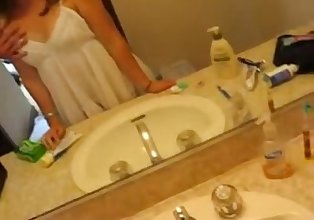 Teen sucks step-brother\'s dick in bathroom - more on GoTeenGirls.com