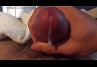 Solo jerk with Double orgasm with tons of jizz and cum