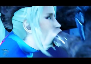 SAMUS ARAN GETS POUNDED THE SHIT OUT OF HER BIG FAT ASS BY DISGUSTING MONSTER