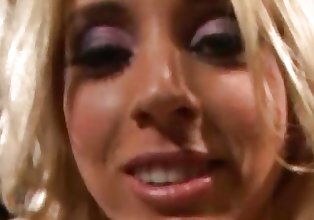 blond slut tittyfucked and facialed