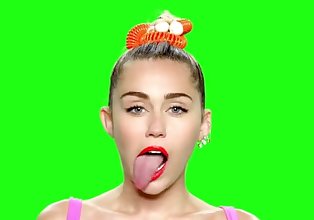 Miley Cyrus �what would you do with your tongue?