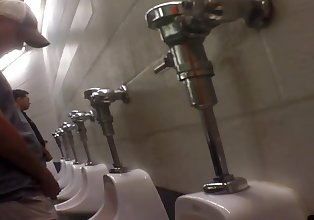 voyeur guy at urinals
