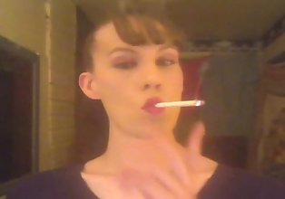 mature bitch chainsmoking 100s and 120