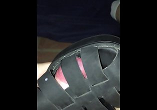 shoejob with sexy aussie 19 yr old neighbours sandal w cumshot.