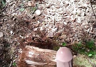 Nylon bite Dans l' bois