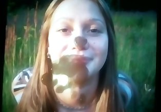 Hot Cum tribute zu diese Sexy Hot blonde Ukrainisch Niedlich geil Gesicht Mädchen