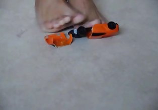Car crush barefoot