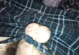 bolas Atado masturbación con la mano