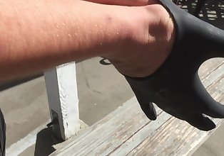 Sexy badboy Latex FREAK Jimmy lasagne snaps handschoenen Kanaal Intro video