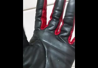 iam, leather gloves, smoking...