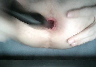 Anal Slave Boy - Gaping asshole with butt plug and 9