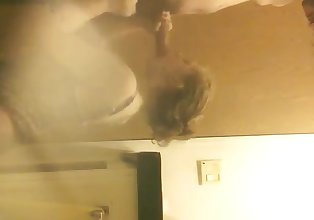 Horny teens get freaky in bathroom