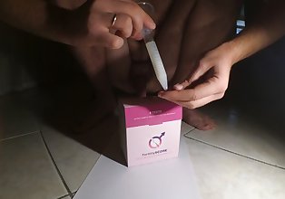 Testing the quantity of sperm!