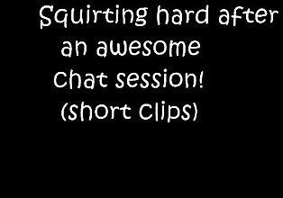 Chat sessie clips eindigt in Intense orgasme Korte