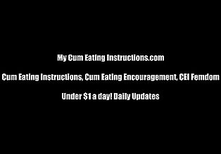 Cum eating jerk off games with Dre CEI