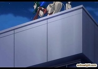 Transen anime Arsch ficken in Die Top der Dach