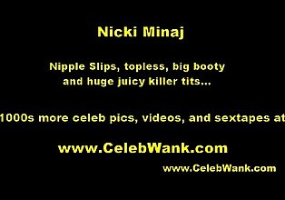 نيكي Minaj هز لها كبير عارية الثدي
