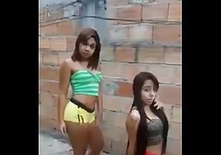 Brasilian / brazilian teens lap dance baile twerk perreo
