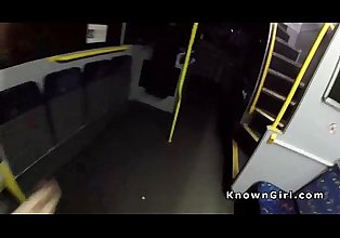Tetona peludo coño amateur Masturbar en un autobús